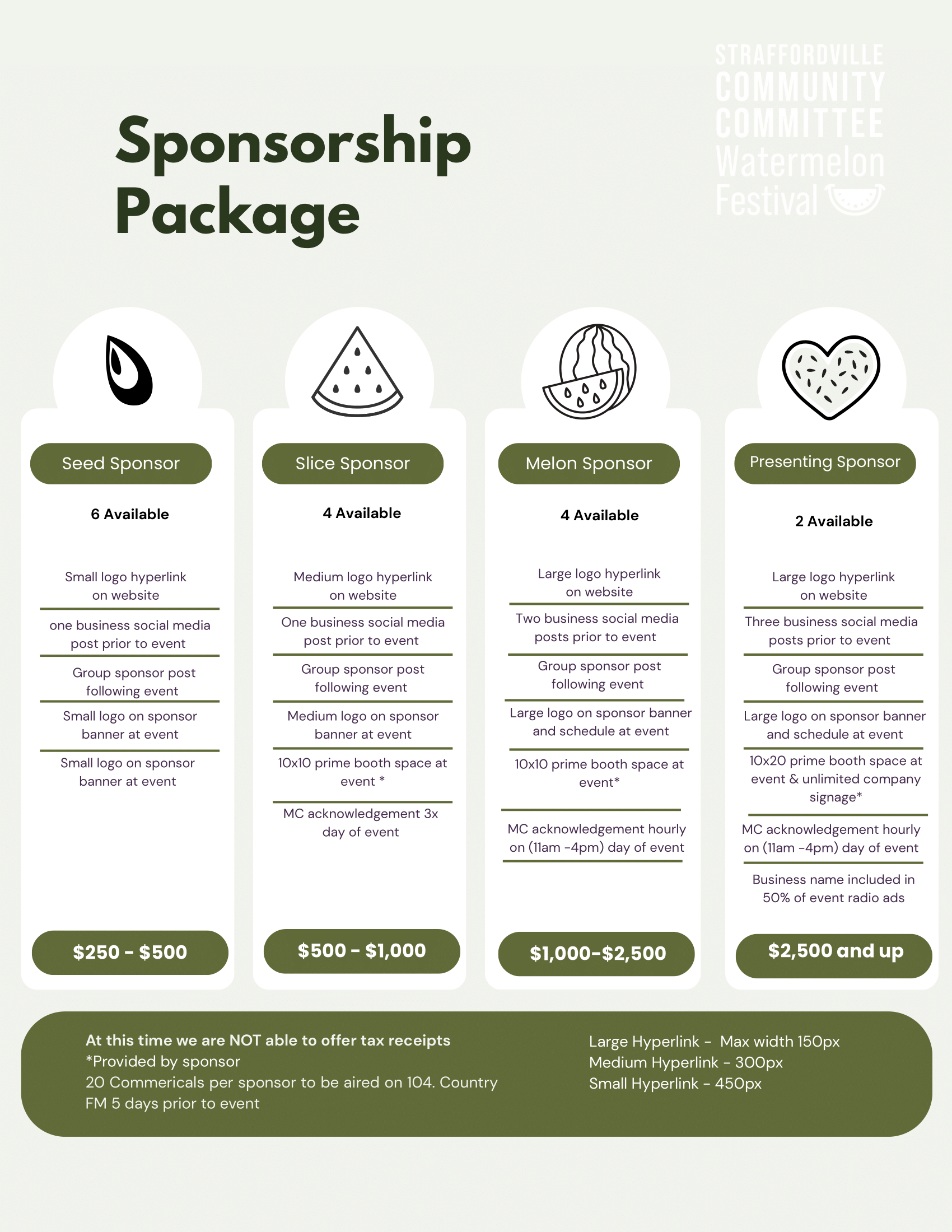 Watermelon Festival Sponsorship Packages
